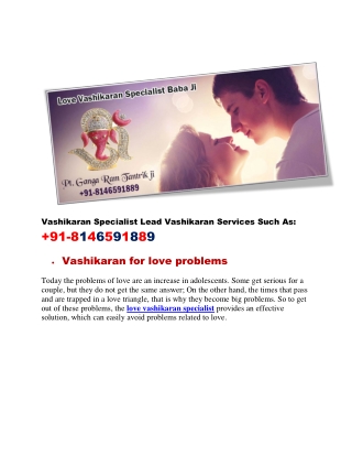 love vashikaran specialist