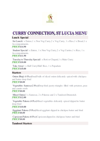 35% Off -Curry Connection - QLD-St Lucia - Order Food Online