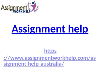 Assignment help