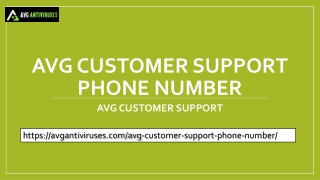 AVG Customer Support Phone Number