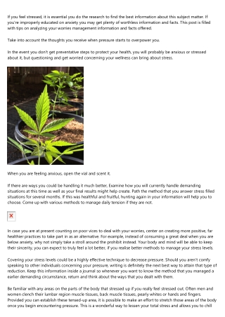 Don't Stress! Please Read On For Ways To Help!