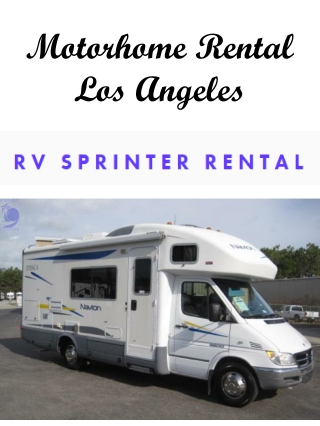 Motorhome Rental Los Angeles