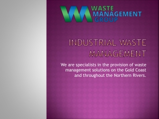 Industrial Waste Management by WM Group