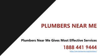 Plumbers Near Me Gives Most Effective Services