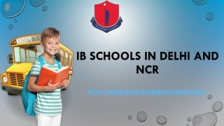 IB schools in Delhi and NCR