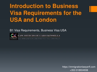 Introduction to Business Visa Requirements for the USA and London