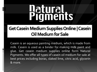 Get Casein Medium Supplies Online | Casein Oil Medium for Sale