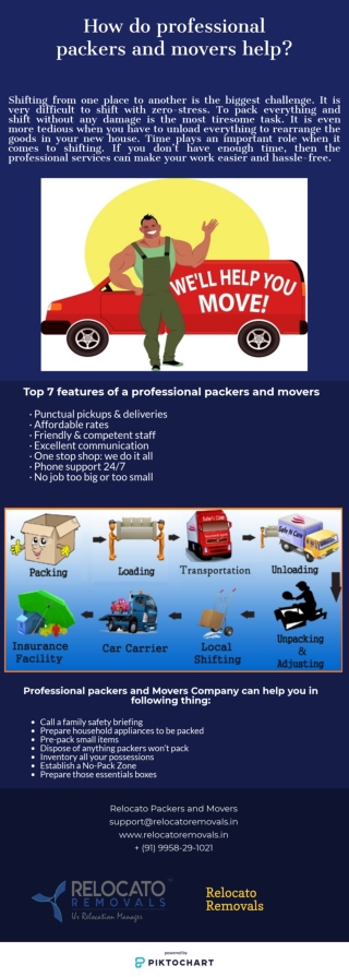 How do professional packers and movers help?