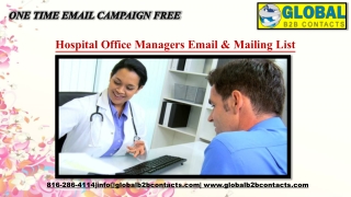 Hospital Office Managers Email & Mailing List