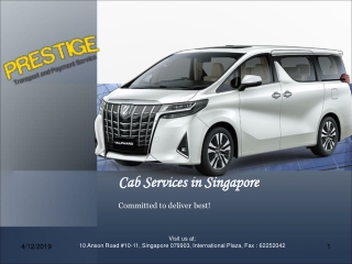 Cab Services, Disposal Hourly Service in Singapore - Prestige Transport