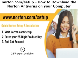 norton.com/setup – Enter Norton Product Key – Norton Setup