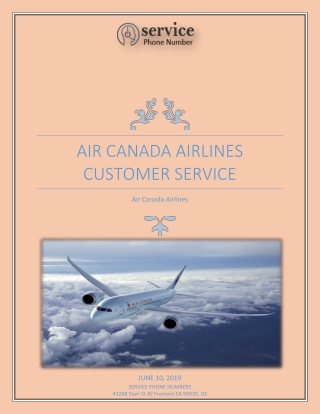 Air Canada Airlines Number For Instant Booking