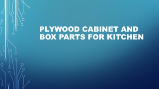 Plywood Cabinet And Box Parts for kitchen