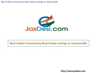Best Indian Community Real Estate Listings in Jacksonville