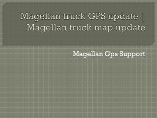 Magellan truck GPS update | Magellan truck map update