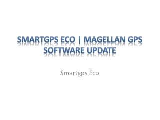 Smartgps Eco | Magellan GPS software update
