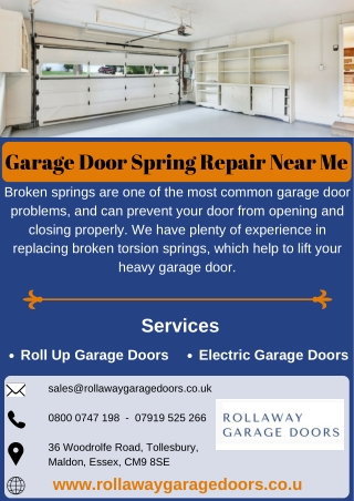 Garage Door Spring Repair Near Me