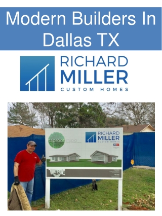 Modern Builders In Dallas TX