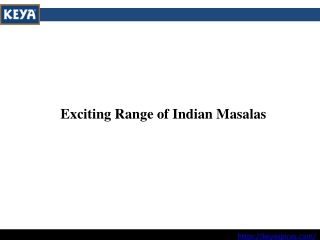 Exciting Range of Indian Masalas
