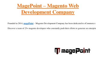 Magento Web Development Company