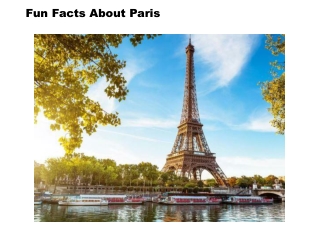 fun facts about paris