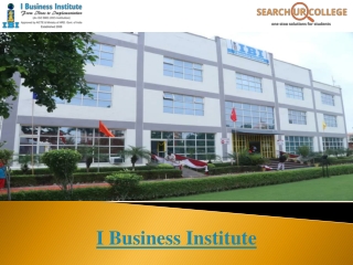 I Business Institute Greater Noida