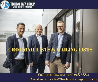 CRO Email Lists & Mailing Lists | Chief Revenue Officer Email Lists in USA