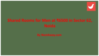 3 BHK Sharing Rooms for Men in Sector 62, Noida
