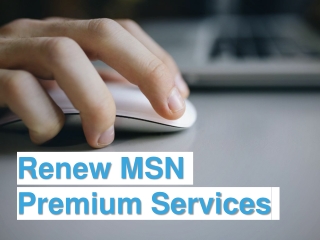 Renew MSN Premium Services | MSN Billing