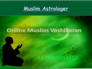Muslim astrologer for love problem solution