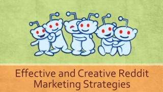 Effective and Creative Reddit Marketing Strategies