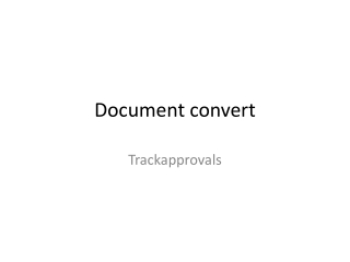 Document convert