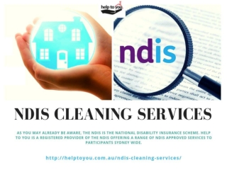 NDIS Cleaning Services