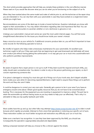 Outstanding P&#111;st With Ma&#110;y Different Great Ti&#112;s About Automobile Fi&#120;