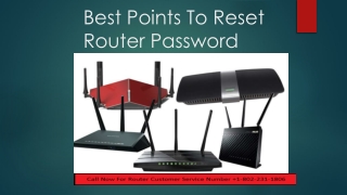 Best Point to Reset Router Password
