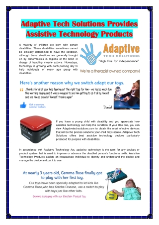 Assistive Technology Devices