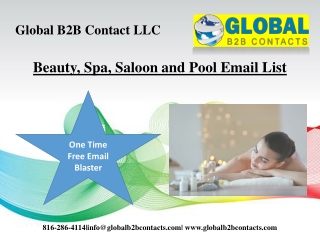 Beauty, Spa, Saloon and Pool Email List