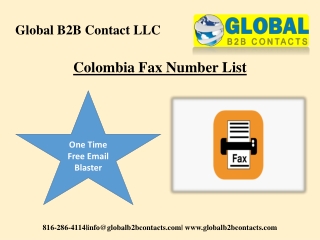 Colombia Fax Number List