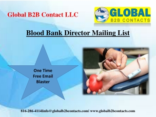 Blood Bank Director Mailing List