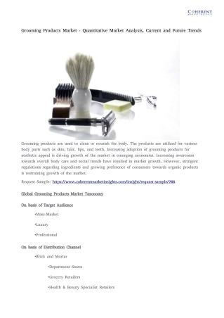 Grooming products market