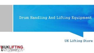 Drum Handling and lifting equipment