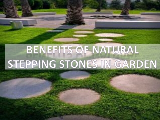 Benefits of Natural Stepping Stones in Garden