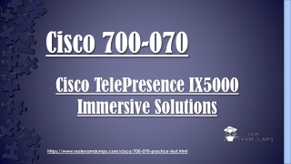 Cisco 700-070 Exam Questions Answers - 700-070 Dumps - Realexamdumps.com