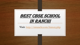 Best CBSE School in Ranchi