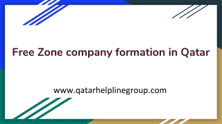 Free zone company formation in Qatar