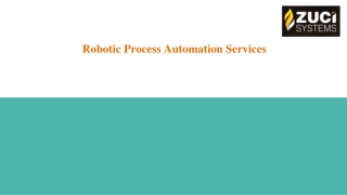 Robotic Process Automation Services