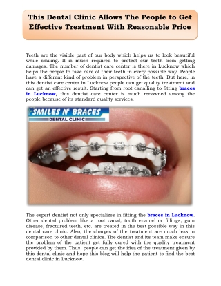 Braces in Lucknow - Orthodontistinlucknow