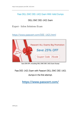 DELL EMC DEE-1421 Exam Dumps