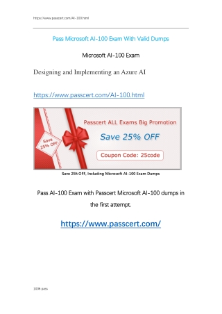 Microsoft AI-100 Exam Dumps