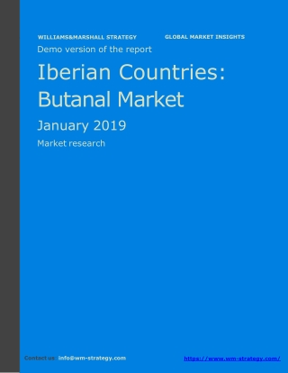 WMStrategy Demo Iberian Countries Butanal Market January 2019